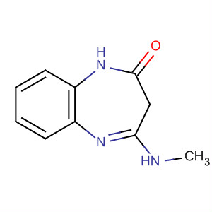 2H-1,5-Benzodiazepin-2-one, 1,3-dihydro-4-(methylamino)- molecular structure