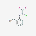 N-[2-(BROMOMETHYL)PHENYL]-2,2-DIFLUOROACETIMIDOYL CHLORIDE molecular structure