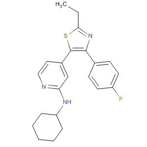 2-Pyridinamine, N-cyclohexyl-4-[2-ethyl-4-(4-fluorophenyl)-5-thiazolyl]-