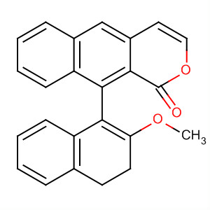 1H-Naphtho[2,3-c]pyran-1-one,3,4-dihydro-10-(2-methoxy-1-naphthalenyl)- molecular structure
