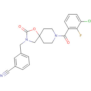 Benzonitrile,3-[[8-(3-chloro-2-fluorobenzoyl)-2-oxo-1-oxa-3,8-diazaspiro[4.5]dec-3-yl]methyl]-