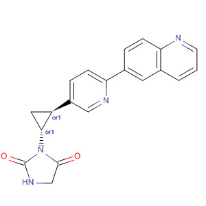 2,4-Imidazolidinedione,3-[(1R,2S)-2-[6-(6-quinolinyl)-3-pyridinyl]cyclopropyl]-, rel-