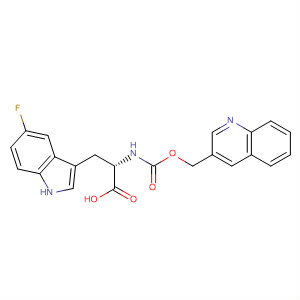 Tryptophan, 5-fluoro-N-[(3-quinolinylmethoxy)carbonyl]- molecular structure