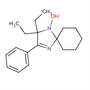 1,4-Diazaspiro[4.5]dec-3-en-1-yloxy, 2,2-diethyl-3-phenyl- molecular structure