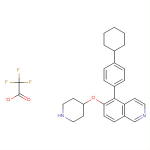 Isoquinoline, 5-(4-cyclohexylphenyl)-6-(4-piperidinyloxy)-,2,2,2-trifluoroacetate (1:1)