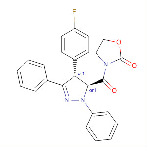 2-Oxazolidinone,3-[[(4R,5S)-4-(4-fluorophenyl)-4,5-dihydro-1,3-diphenyl-1H-pyrazol-5-yl]carbonyl]-, rel-