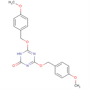 1,3,5-Triazin-2(1H)-one, 4,6-bis[(4-methoxyphenyl)methoxy]- molecular structure