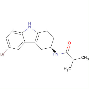 Propanamide,N-[(3R)-6-bromo-2,3,4,9-tetrahydro-1H-carbazol-3-yl]-2-methyl- molecular structure