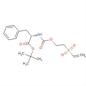 L-Phenylalanine, N-[[2-(ethenylsulfonyl)ethoxy]carbonyl]-,1,1-dimethylethyl ester molecular structure