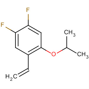 Benzene, 1-ethenyl-4,5-difluoro-2-(1-methylethoxy)- molecular structure