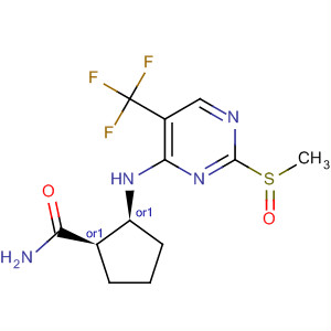 Cyclopentanecarboxamide,2-[[2-(methylsulfinyl)-5-(trifluoromethyl)-4-pyrimidinyl]amino]-,(1R,2S)-rel-