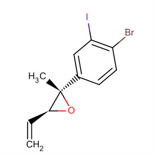 Oxirane, 2-(4-bromo-3-iodophenyl)-3-ethenyl-2-methyl-, (2S,3S)- molecular structure