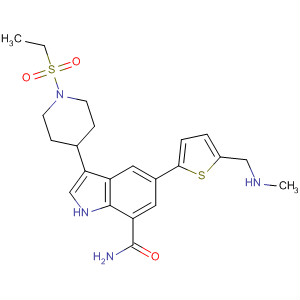 1H-Indole-7-carboxamide,3-[1-(ethylsulfonyl)-4-piperidinyl]-5-[5-[(methylamino)methyl]-2-thienyl]-