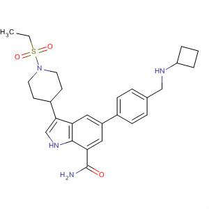 1H-Indole-7-carboxamide,5-[4-[(cyclobutylamino)methyl]phenyl]-3-[1-(ethylsulfonyl)-4-piperidinyl]-