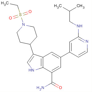 1H-Indole-7-carboxamide,3-[1-(ethylsulfonyl)-4-piperidinyl]-5-[2-[(2-methylpropyl)amino]-4-pyridinyl]-