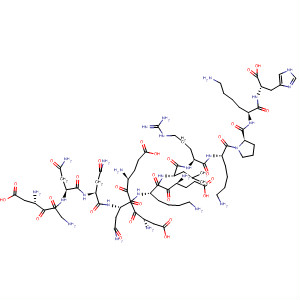 L-Histidine,L-a-aspartylglycyl-L-asparaginyl-L-asparaginyl-L-a-glutamyl-L-a-aspartyl-L-asparaginyl-L-a-glutamyl-L-lysyl-L-leucyl-L-arginyl-L-lysyl-L-prolyl-L-lysyl- molecular structure