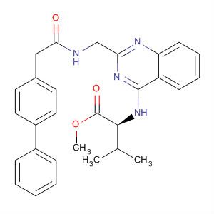 L-Valine,N-[2-[[(2-[1,1'-biphenyl]-4-ylacetyl)amino]methyl]-4-quinazolinyl]-, methylester