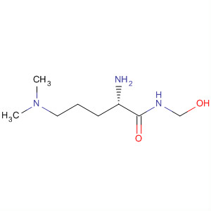 Pentanamide, 2-amino-5-(dimethylamino)-N-(hydroxymethyl)-, (2S)- molecular structure