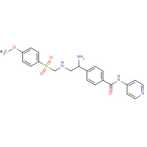 Benzamide,4-[1-amino-2-[[(4-methoxyphenyl)sulfonyl]methylamino]ethyl]-N-4-pyridinyl- molecular structure