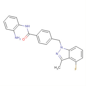 Benzamide,N-(2-aminophenyl)-4-[(4-fluoro-3-methyl-1H-indazol-1-yl)methyl]- molecular structure