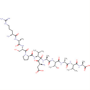 L-Alanine,L-arginyl-L-alanyl-L-seryl-L-prolyl-L-a-aspartyl-L-valyl-L-alanyl-L-threonyl-L-alanyl-L-valyl- molecular structure