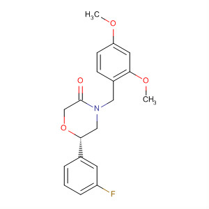 3-Morpholinone, 4-[(2,4-dimethoxyphenyl)methyl]-6-(3-fluorophenyl)-,(6S)-