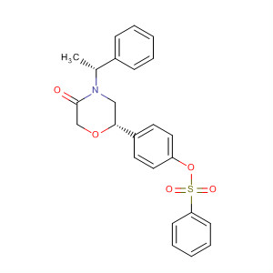 3-Morpholinone,4-[(1R)-1-phenylethyl]-6-[4-[(phenylsulfonyl)oxy]phenyl]-, (6S)-