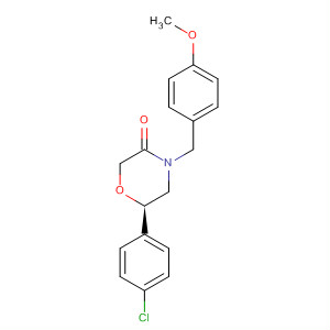3-Morpholinone, 6-(4-chlorophenyl)-4-[(4-methoxyphenyl)methyl]-, (6R)-