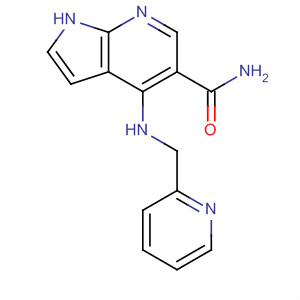 1H-Pyrrolo[2,3-b]pyridine-5-carboxamide, 4-[(2-pyridinylmethyl)amino]- molecular structure