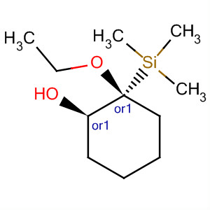 Cyclohexanol, 2-ethoxy-2-(trimethylsilyl)-, cis- molecular structure