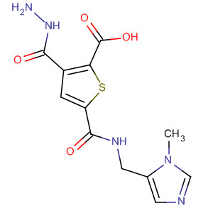 2-Thiophenecarboxylic acid,5-[[[(1-methyl-1H-imidazol-5-yl)methyl]amino]carbonyl]-, hydrazide