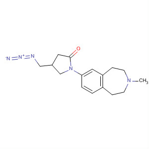 2-Pyrrolidinone,4-(azidomethyl)-1-(2,3,4,5-tetrahydro-3-methyl-1H-3-benzazepin-7-yl)- molecular structure