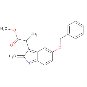 1H-Indole-3-propanoic acid, a-methylene-5-(phenylmethoxy)-, methylester molecular structure