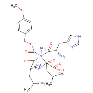 L-Leucine,N-[N-[N-[[(4-methoxyphenyl)methoxy]carbonyl]-L-histidyl]-L-leucyl]-,hydrazide