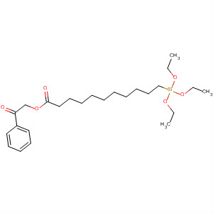 Undecanoic acid, 11-(triethoxysilyl)-, 2-oxo-2-phenylethyl ester molecular structure