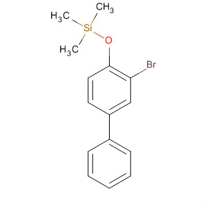 1,1'-Biphenyl, 3-bromo-4-[(trimethylsilyl)oxy]- molecular structure
