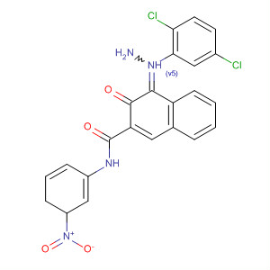 2-Naphthalenecarboxamide,4-[2-(2,5-dichlorophenyl)hydrazinylidene]-3,4-dihydro-N-(3-nitrophenyl)-3-oxo- molecular structure