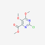 Methyl 2-chloro-5,6-dimethoxypyrimidine-4-carboxylate molecular structure