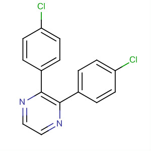 Pyrazine, 2,3-bis(4-chlorophenyl)- molecular structure