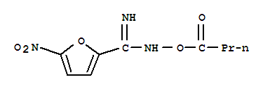 NBUTYROYL5NITRO2FUROHYDRAZIDE molecular structure