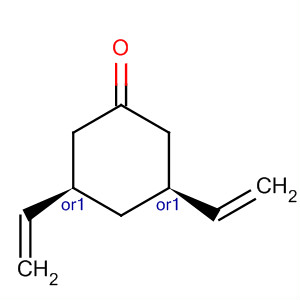Cyclohexanone, 3,5-diethenyl-, (3R,5S)-rel- molecular structure