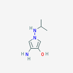 1H-Pyrrol-3-ol,  4-amino-1-[(1-methylethyl)amino]- molecular structure