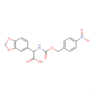 1,3-Benzodioxole-5-acetic acid,a-[[[(4-nitrophenyl)methoxy]carbonyl]amino]- molecular structure