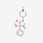 α-(1-Methylethenyl)-α-hydroxybenzeneacetic acid 1-methyl-4-piperidyl ester molecular structure