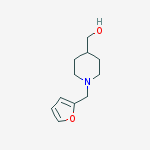 1-(2-FURYLMETHYL)PIPERID-4-YL]METHANOL molecular structure