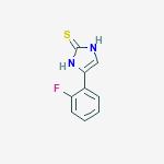 2H-IMIDAZOLE-2-THIONE,1,3-DIHYDRO-4-(2-FLUOROPHENYL)- molecular structure