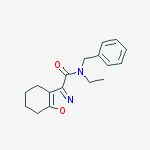 N-benzyl-N-ethyl-4,5,6,7-tetrahydrobenzo[d]isoxazole-3-carboxamide molecular structure