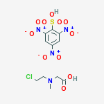 N-(2-chloroethyl)-N-methylglycine - 2,4,6-trinitrobenzenesulfonic acid (1:1)