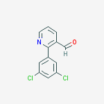 2-(3,5-dichlorophenyl)nicotinaldehyde molecular structure