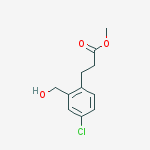 methyl 3-[4-chloro-2-(hydroxymethyl)phenyl]propanoate molecular structure